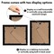 Americanflat Picture Frame with Mat - Photo Frame for Wall Display - Shatter Resistant Glass - Adjustable Hanging Hardware - Includes Easel